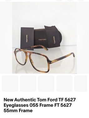 Tom Ford Tortoiseshell Brown/Amber Acetate Eyeglass Frames